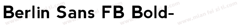 Berlin Sans FB Bold字体转换
